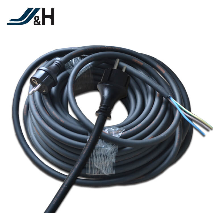 HAR Approved European Electrical Extension Plug With H07RN-F 3G 2.5 2Pin Electrical Plugs European Standard