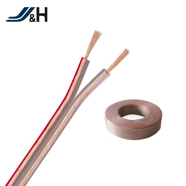Red Black 100% Copper PVC Flat Twin Speaker Cable