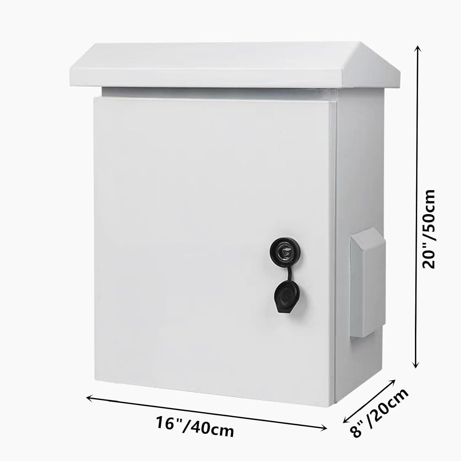 Outdoor Electrical Box One-Piece Ventilation Design Electrical Enclosure Box IP65 Waterproof Electrical Cabinet Street Light Box with Wall Hanging and Pole Mounting Parts