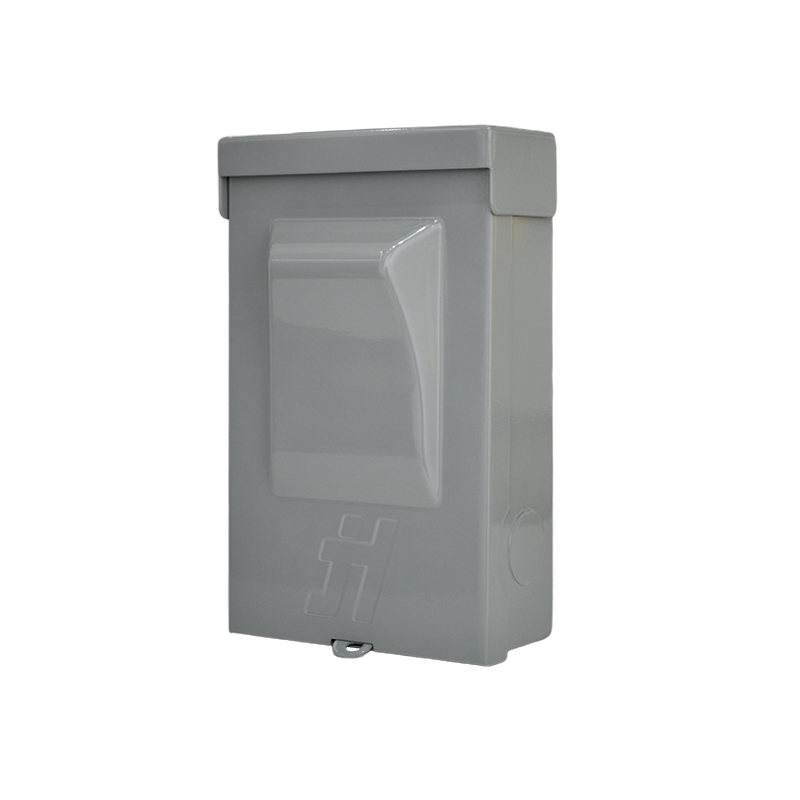 UL Listed IP44 60A 240V Non-Fused Rainproof Air Conditioner Metallic Disconnect with Pull-Out Switch