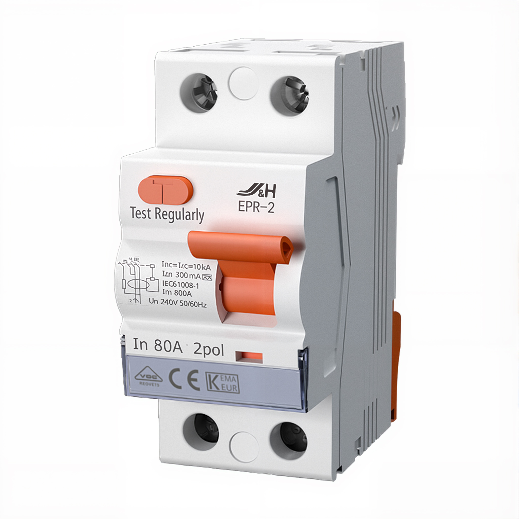 EPR-2-2P 16A 32A 63A 80A 10mA 30mA 100mA 300mA Electromagnetic Residual Current Circuit Breaker Type AC Type A RCD RCCB EPR-2-2P 16A 32A 63A 80A 10mA 30mA 100mA 300mA Electromagnetic Residual Current Circuit Breaker Type AC Type A RCD RCCB