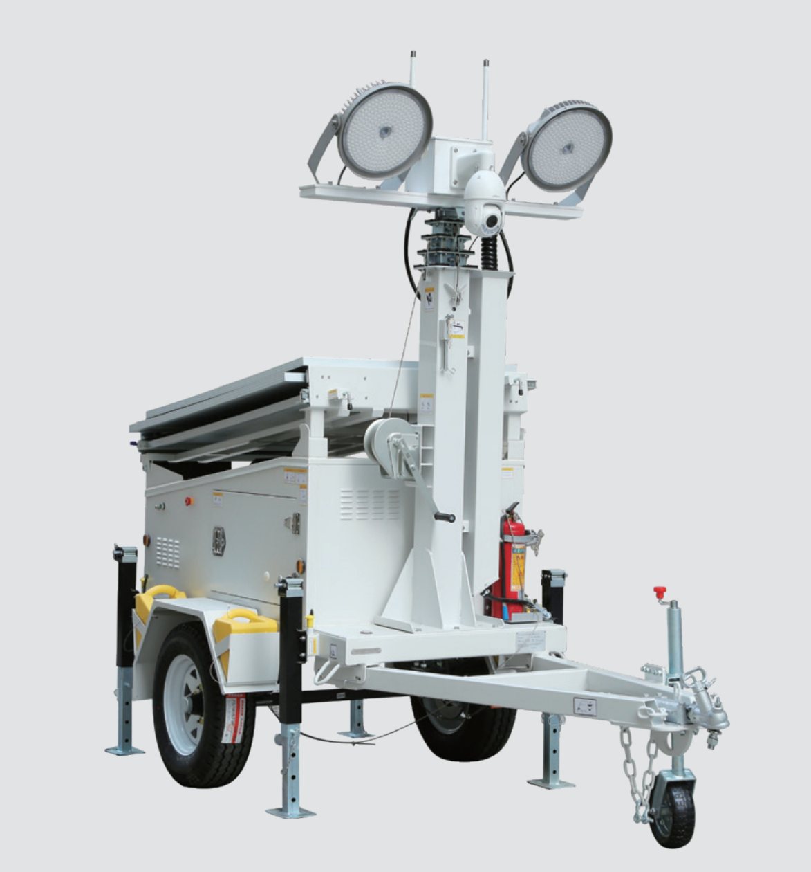 For Lighting, Camera, Broadcast and 5G Station Portable Mobile Light Tower