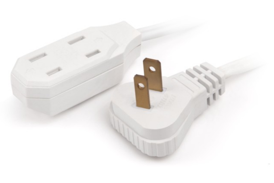 NEMA 5-15R 5-15P 3-outlet Extension Cord with Power Tap NEMA 5-15R 5-15P 3-outlet Extension Cord with Power Tap