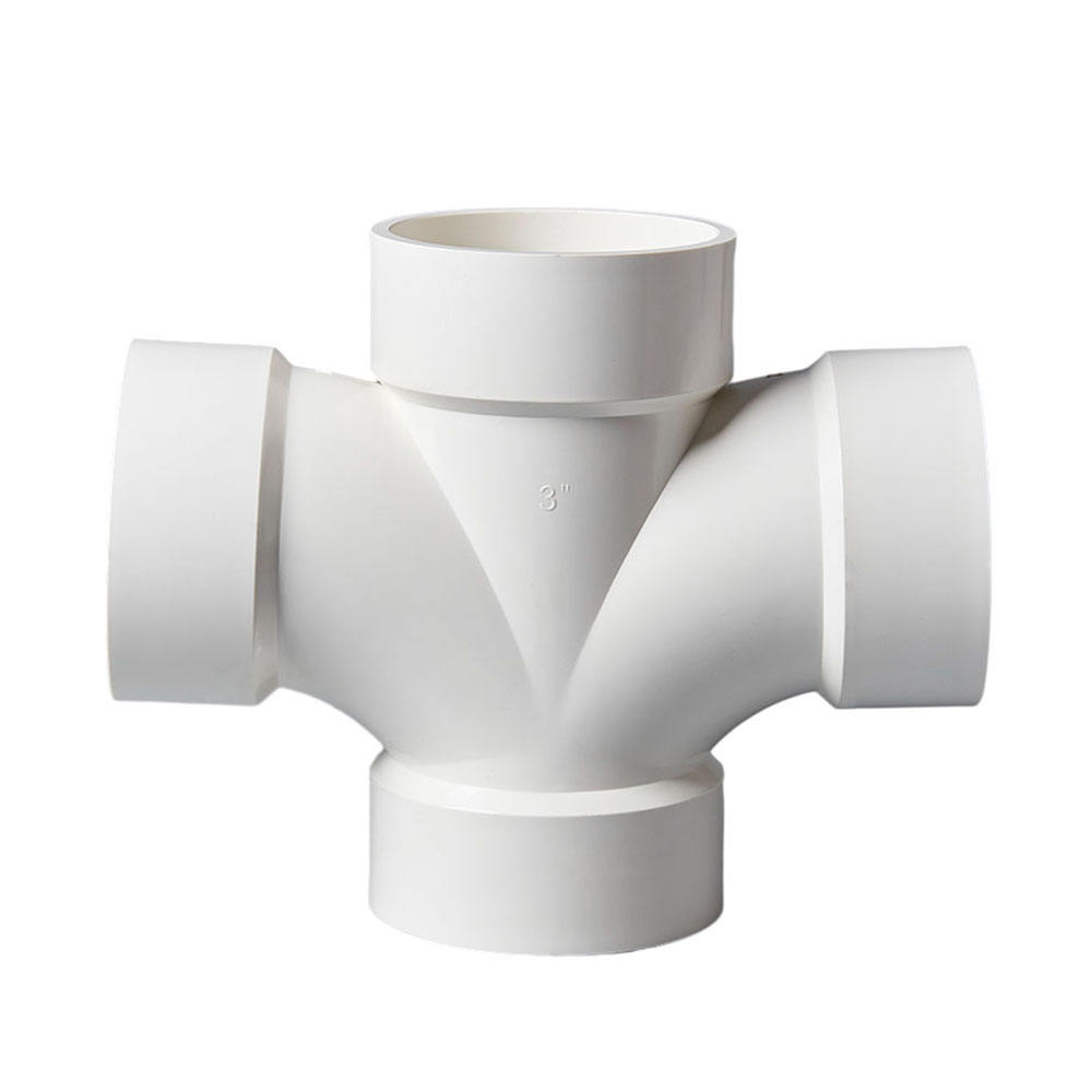 ASTM D1785/2665 Plastic Pvc Straight Pipe Fittings Equal Cross 1-1/2‘’ 4‘’