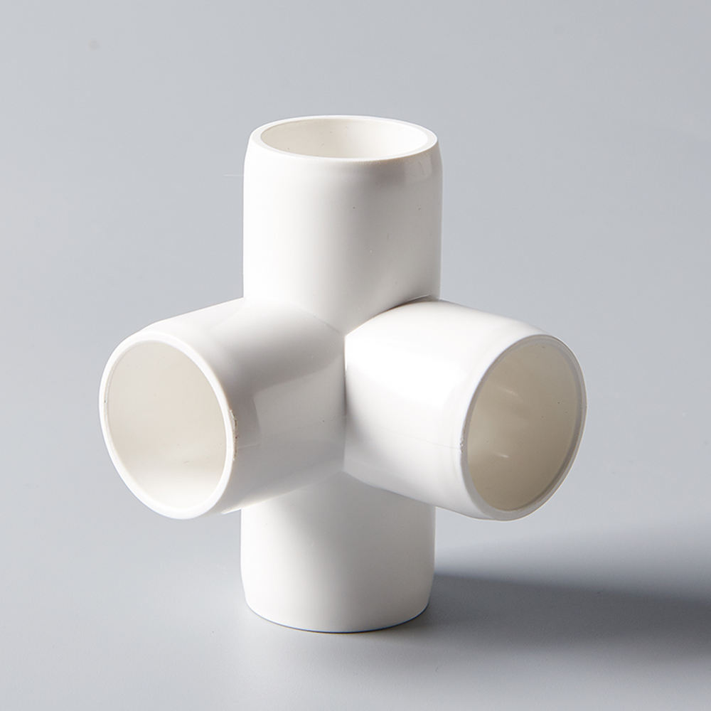 High Quality Custom Elbow Pipe Fittings ASTM D1785/2466 PVC-U 4 Way Pipe Connector