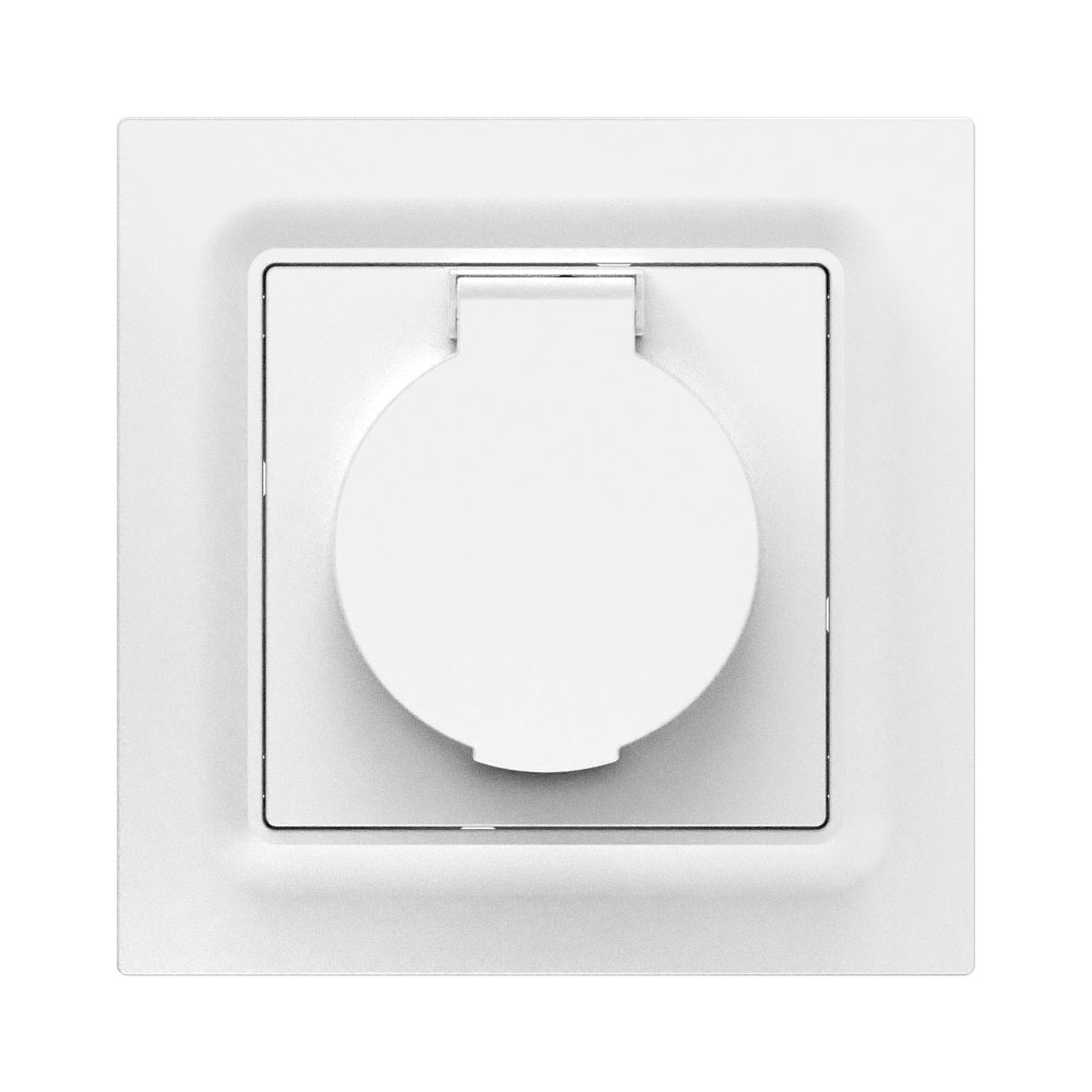 IEC60339-1 CE 16A 250V G2-121-F 1 Gang Germany Socket with Cover