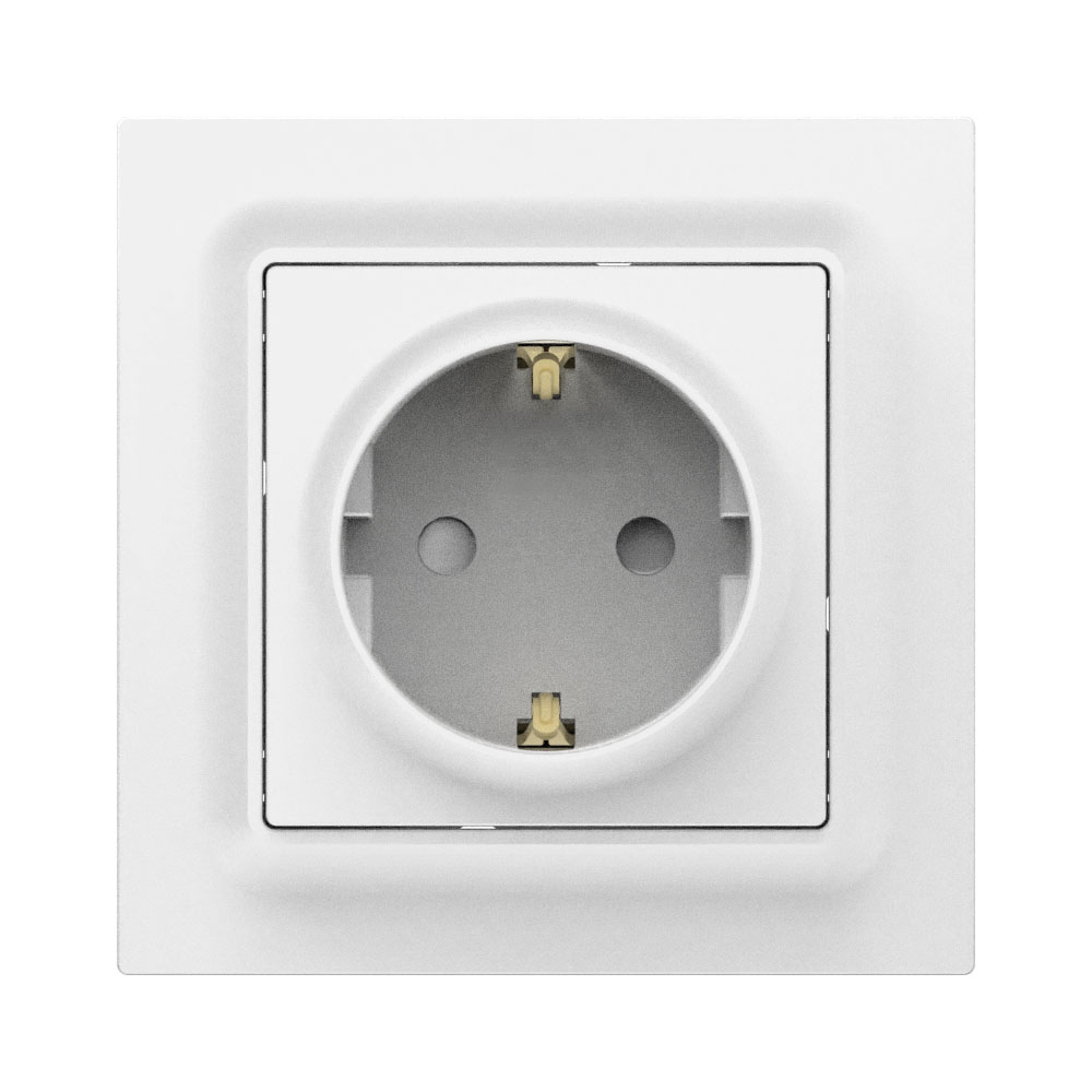 CE G2-121 G2-121M 1 Gang 16A 250V German Wall Socket with Protective Door