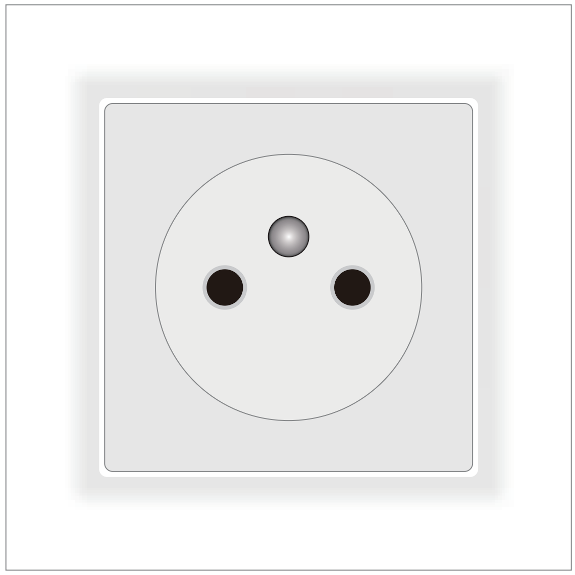 G2-122 16A 250V 1 Gang CE Certified French Wall Socket