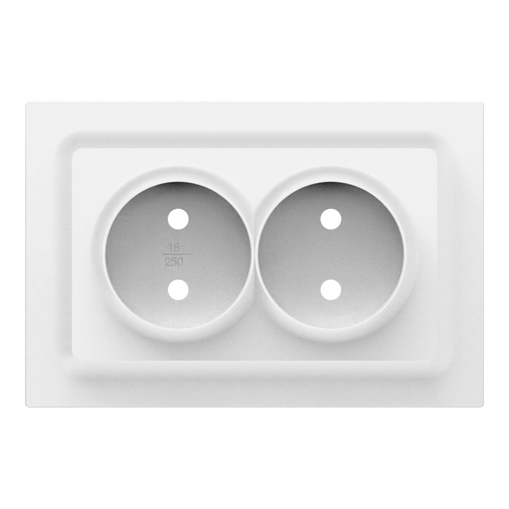 G2-130 250V 16A Double Russian Socket with Protective Door