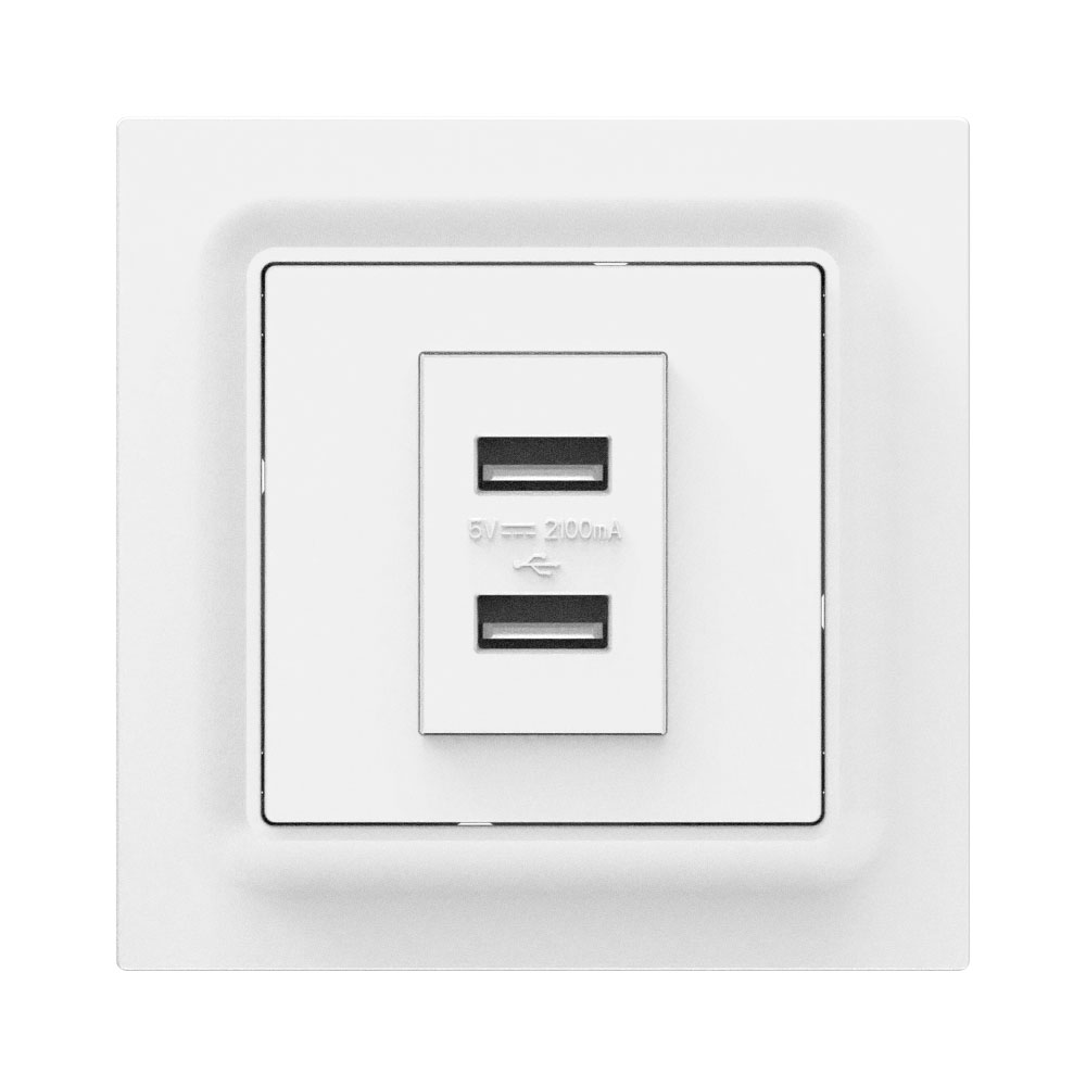 G2-131 5V 2100mA Double USB Panel