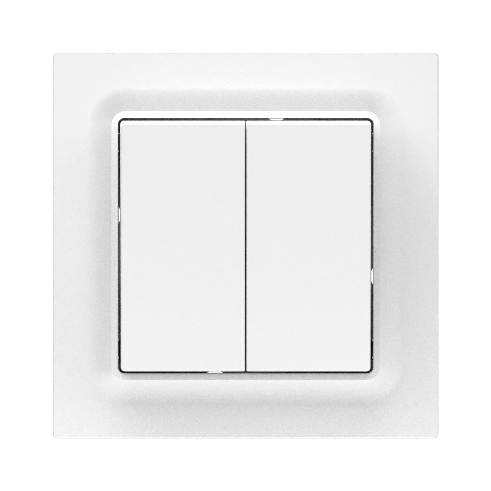 CE Certificate G2-201 G2-202 2 Gang 1 Way 2 Way 10A AC 250V European Wall Switch